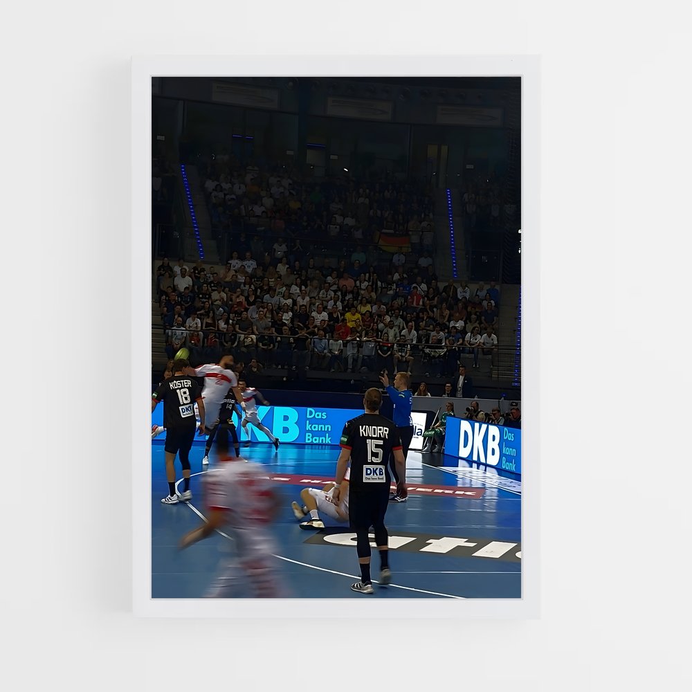 Poster Équipe de Handball Allemagne (vue 3)